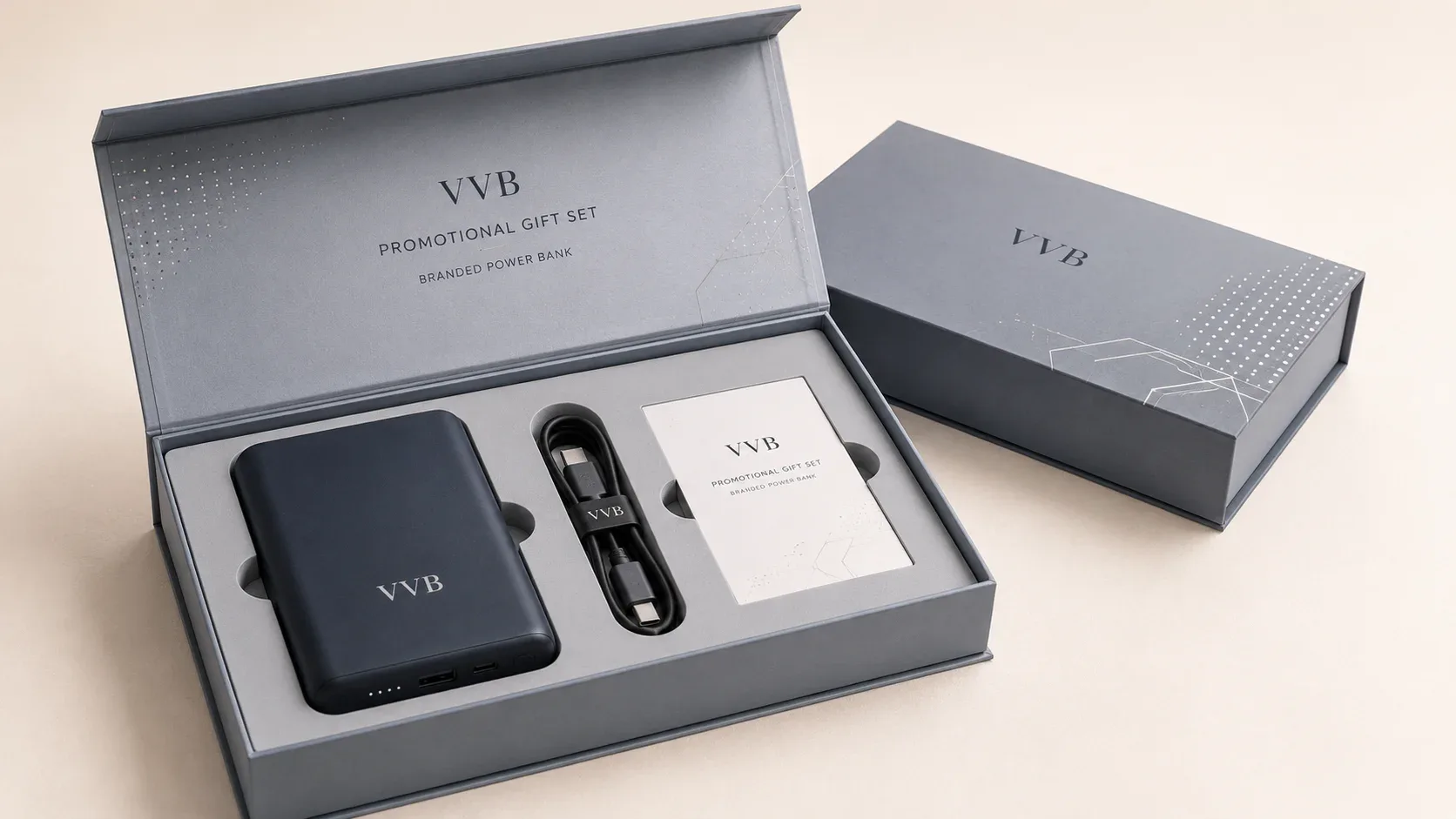Promotional gift set packaging for branded campaigns